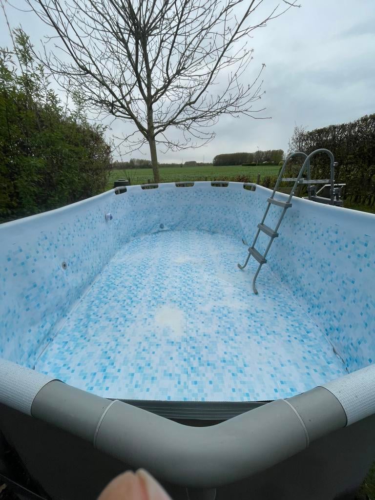 Piscine Bestway Powersteel avec pompe à filtre à sable Intex, Jardin & Terrasse, Piscines, Enlèvement, Utilisé, 80 à 120 cm, Piscines hors sol