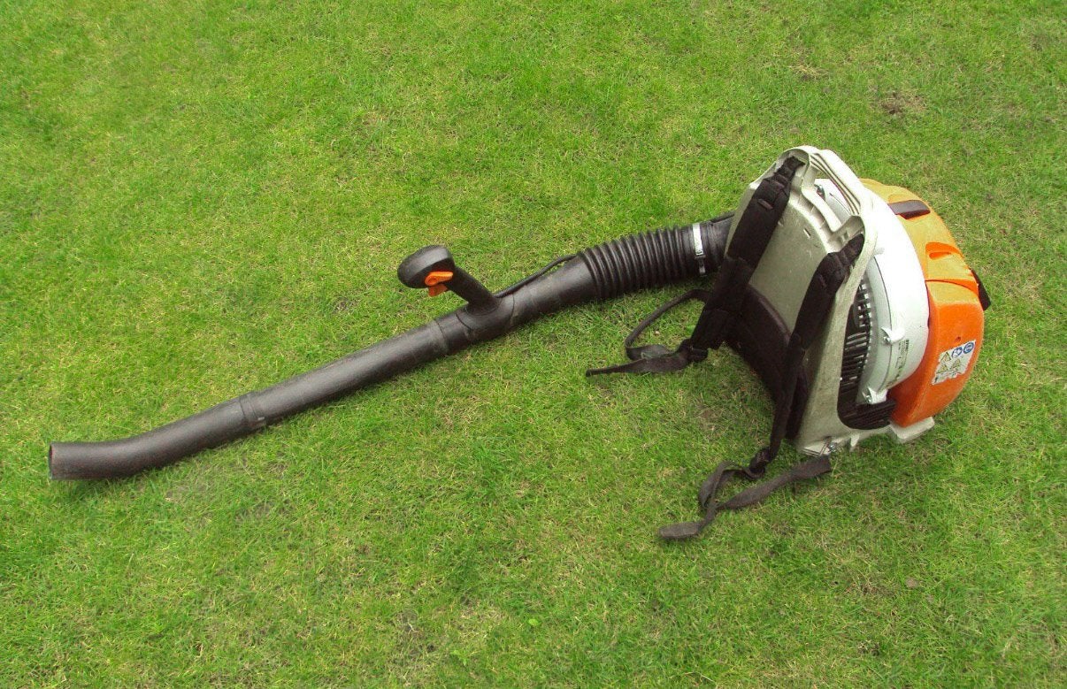 Stihl BR 350 Rugblazer – Weinig gebruikt - goede staat, Ophalen, Zo goed als nieuw, Benzine, Ruggedragen