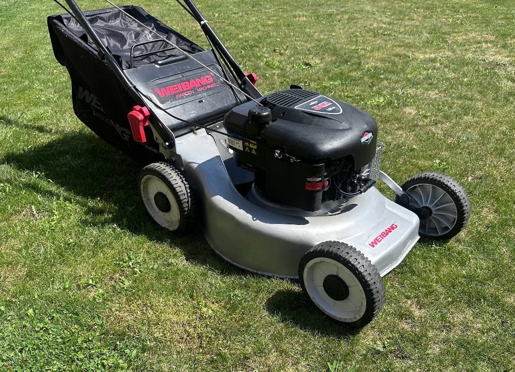 Weibang Grasmachine te koop., Tondeuse rotative, Bac de ramassage, Brigss&stratton, Tondeuses à gazon à essence