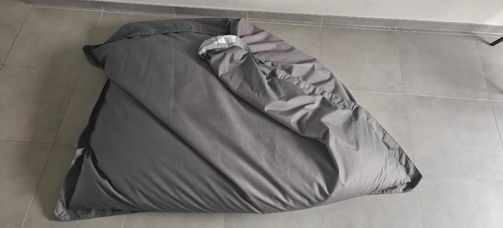 pouf gris, Enlèvement, Comme neuf, Gris, Pouf