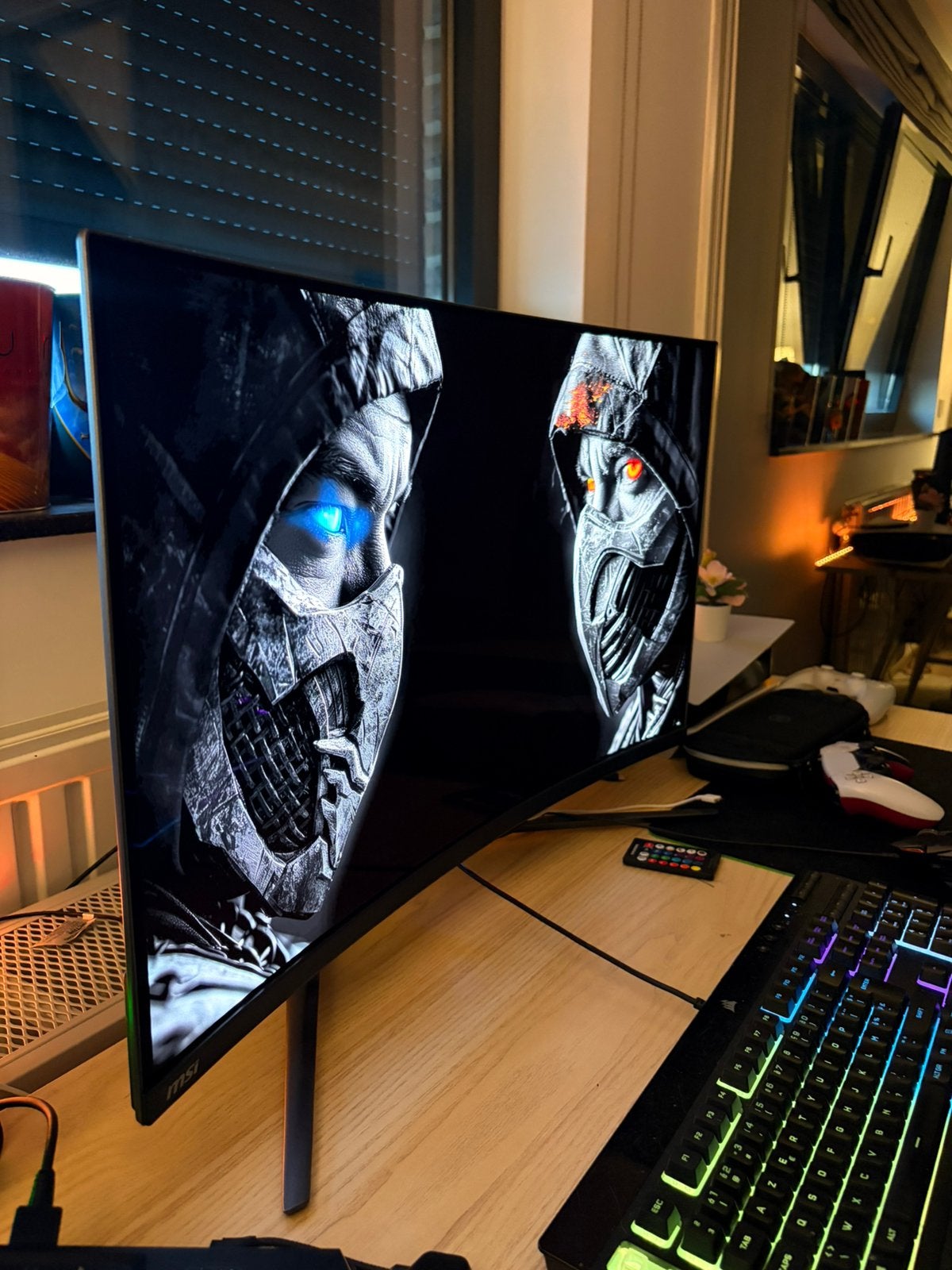 MSI 321CURX 32” 4K 240hz QD-OLED Monitor, Gaming, Autres types, Connexion casque, DisplayPort
