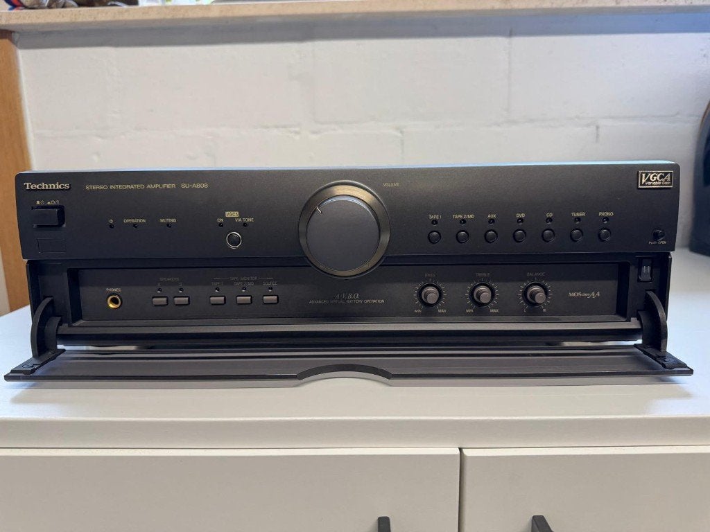 Technics SU-A808 Stereo Receiver, Audio, Tv en Foto, Ophalen, Denon, Zo goed als nieuw, 60 tot 120 watt