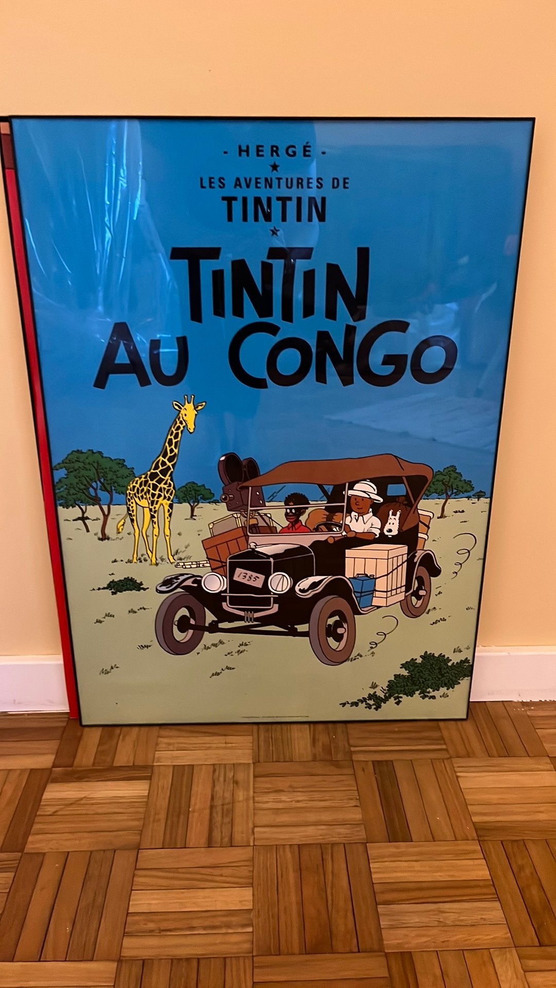 Affiche tintin au congo, Enlèvement, Utilisé