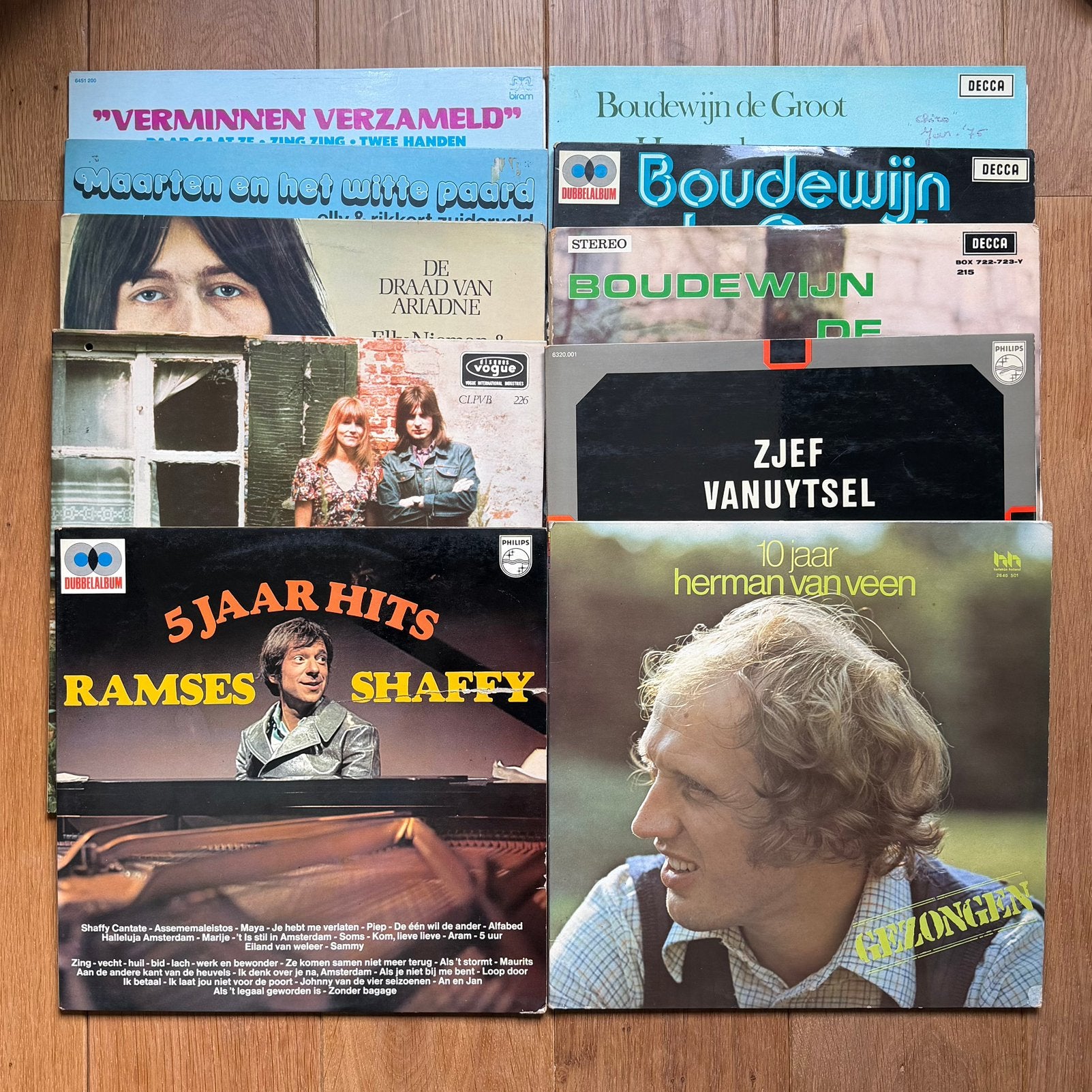 10 vinyl kleinkunst, Cd's en Dvd's, LP, Gebruikt, Cabaret of Kleinkunst, Ophalen of Verzenden