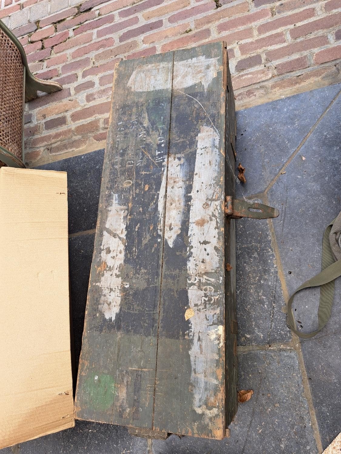 Munitiekist hout US 1941 WOII ammo/shipping crate, Verzamelen, Militaria | Tweede Wereldoorlog, Ophalen, Overige soorten, Kist of Geocache