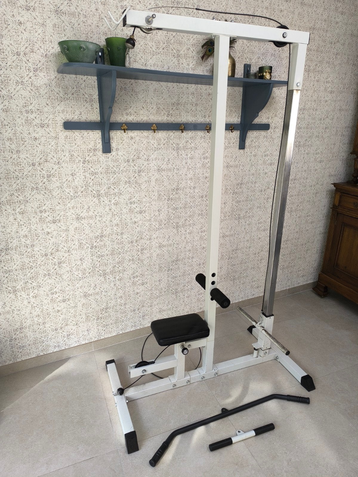 Lat pulley station (Compleet)., Ophalen, Armen, Gebruikt, Krachtstation