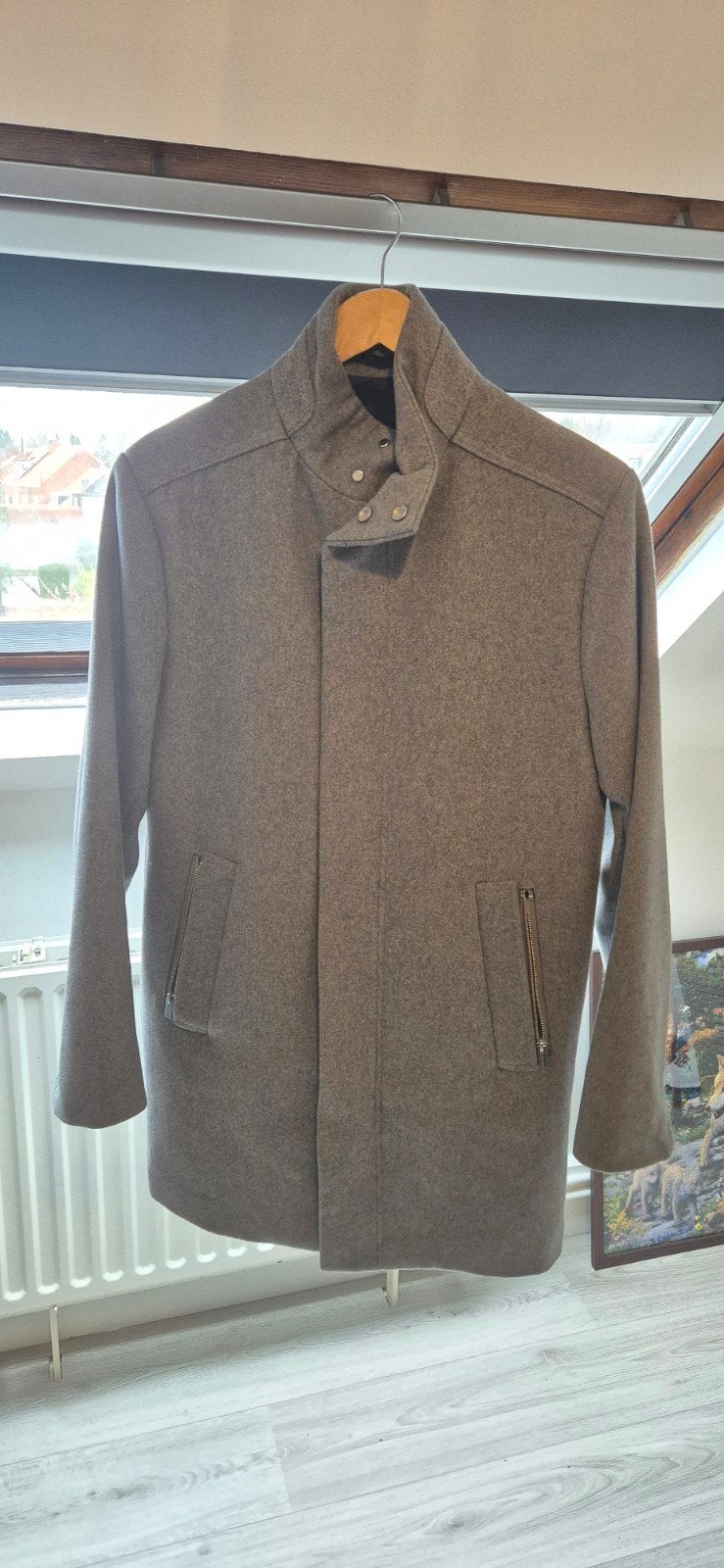 Lange seizoensjas - NIEUW, Kleding | Heren, Jassen | Winter, Ophalen, Maat 48/50 (M), Nieuw, Grijs