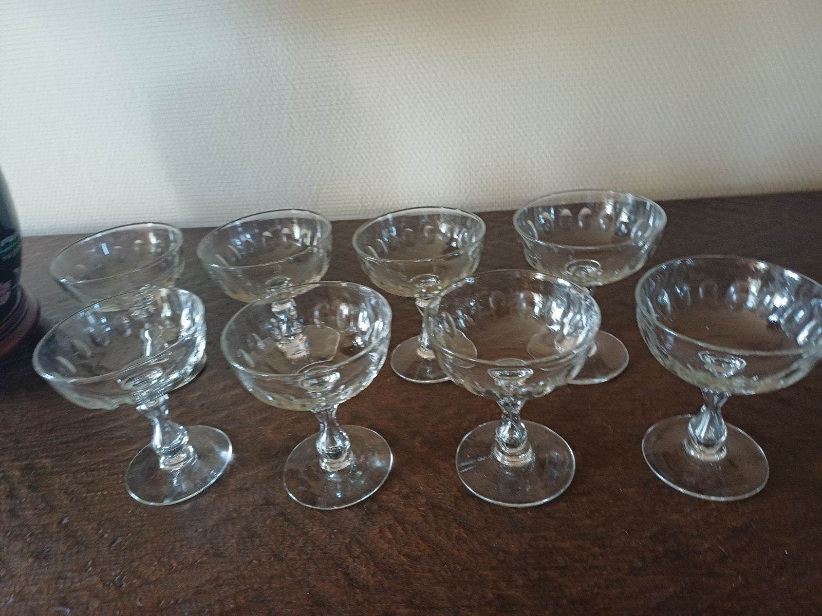 antiek VAL SAINT LAMBERT 1900 Champagne glas OLIVIER, Enlèvement