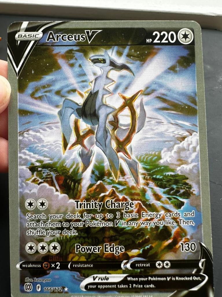 Arceus V (Alternate Full Art), Hobby en Vrije tijd, Ophalen of Verzenden, Zo goed als nieuw