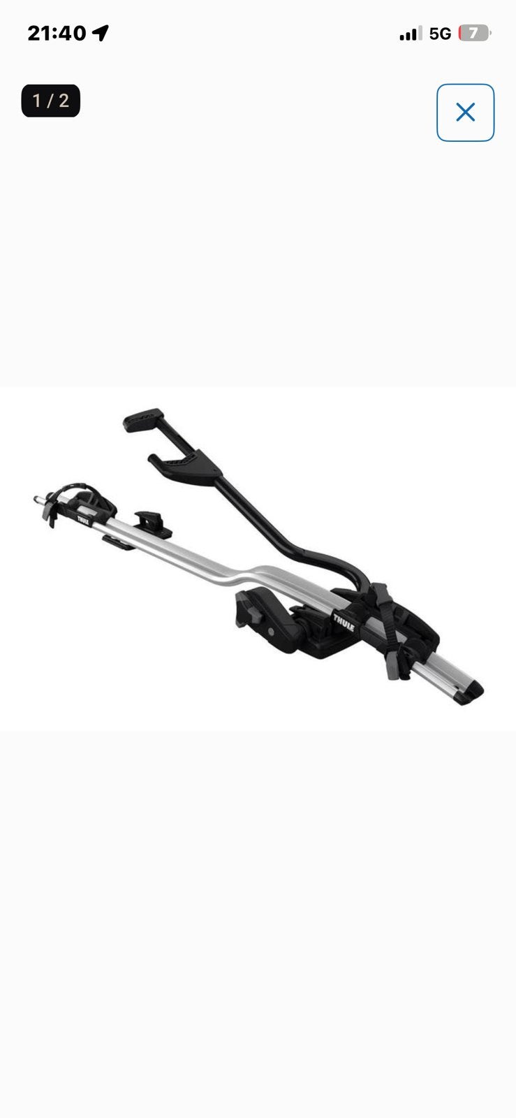 Thule ProRide 598 Fietsdrager, Ophalen, Zo goed als nieuw