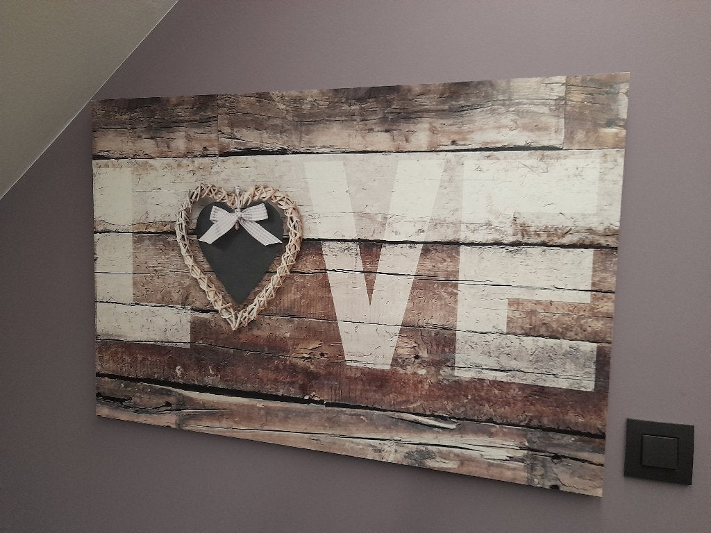 Tableau LOVE neuf, Enlèvement