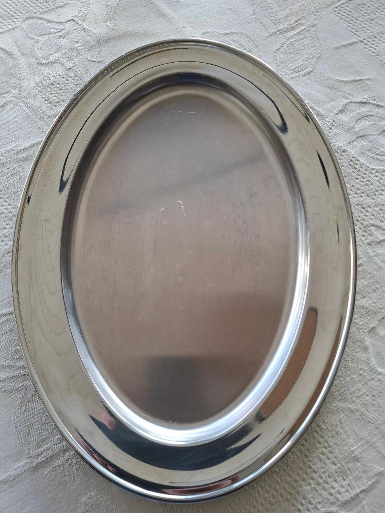 dienschaal ovaal Alessi, Huis en Inrichting, Woonaccessoires | Dienbladen, Ophalen, Gebruikt, Ovaal