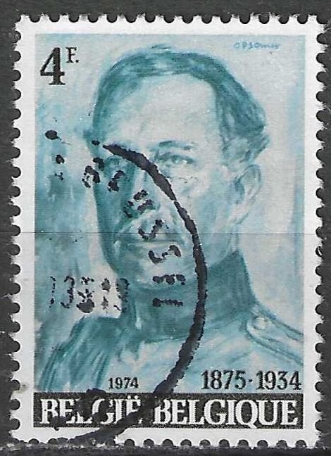 Belgique 1974 - Yvert 1697 /OBP 1704 - Décès d'Albert (ST), Envoi, Affranchi, Oblitéré, Maison royale