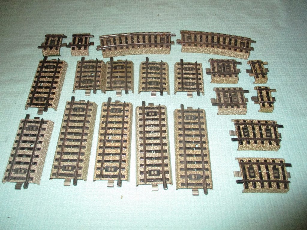 Marklin Assortiment de 20 petits rails, Enlèvement ou Envoi, Utilisé, Rails, Märklin