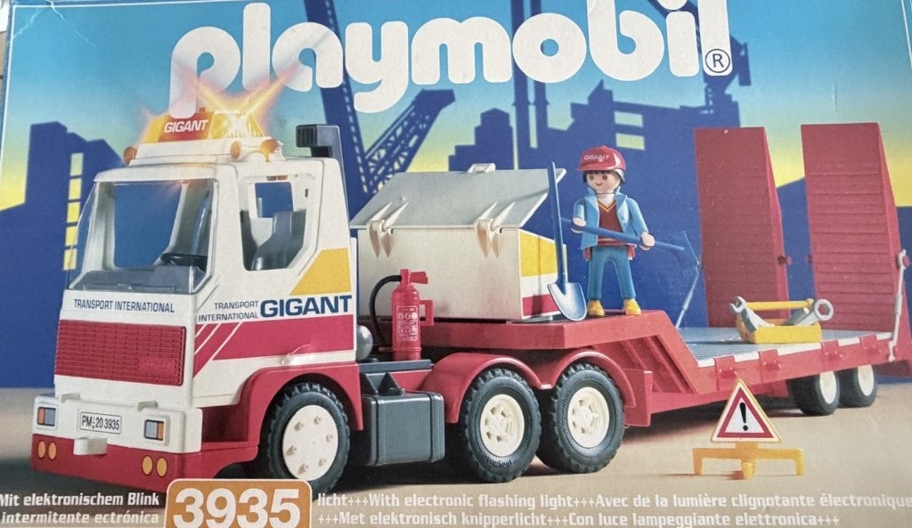 Playmobil 3935 vrachtwagen met trailer, Complete set, Voertuig, Ophalen of Verzenden, Zo goed als nieuw