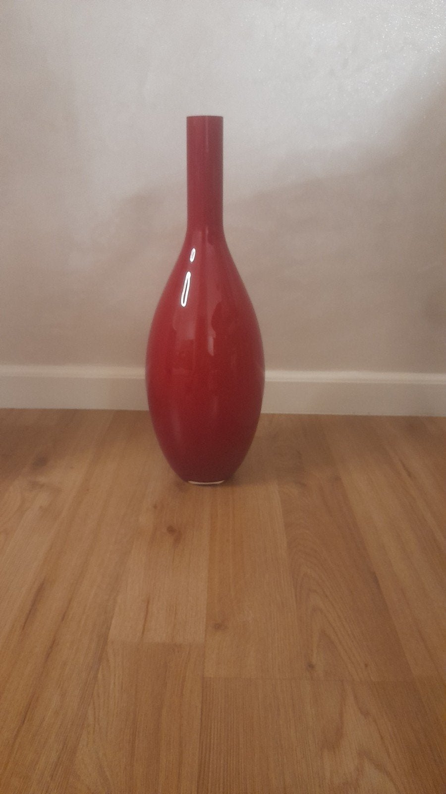 vaas, Huis en Inrichting, Ophalen, Geschikt voor droogbloemen, Rood, 46 cm