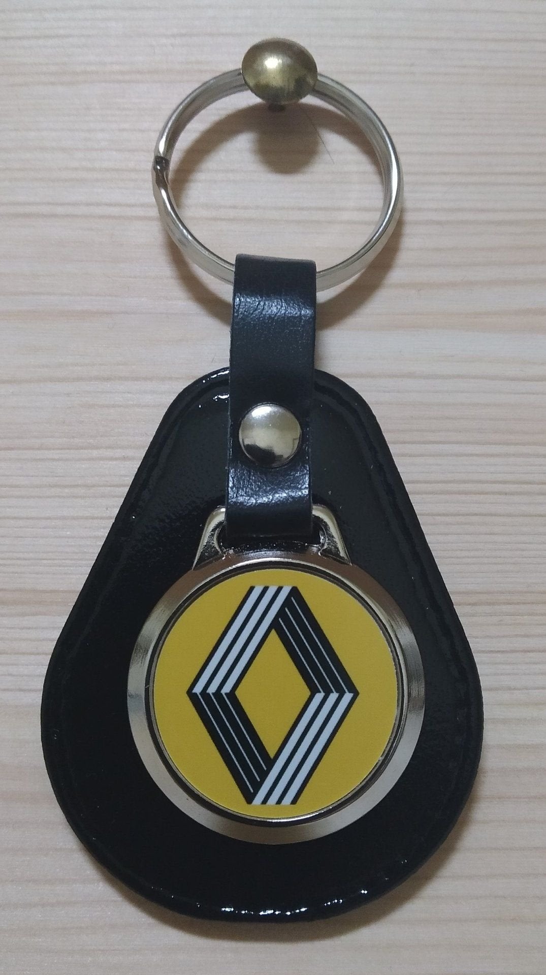 RENAULT Sleutelhanger met logo . Zwart leer, Auto-onderdelen, -, Renault, -, Nieuw
