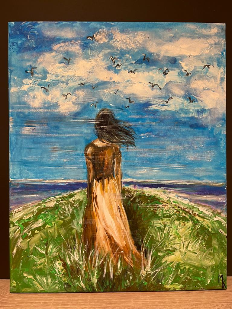 Sensueel modern schilderij Mk Art, Ophalen of Verzenden