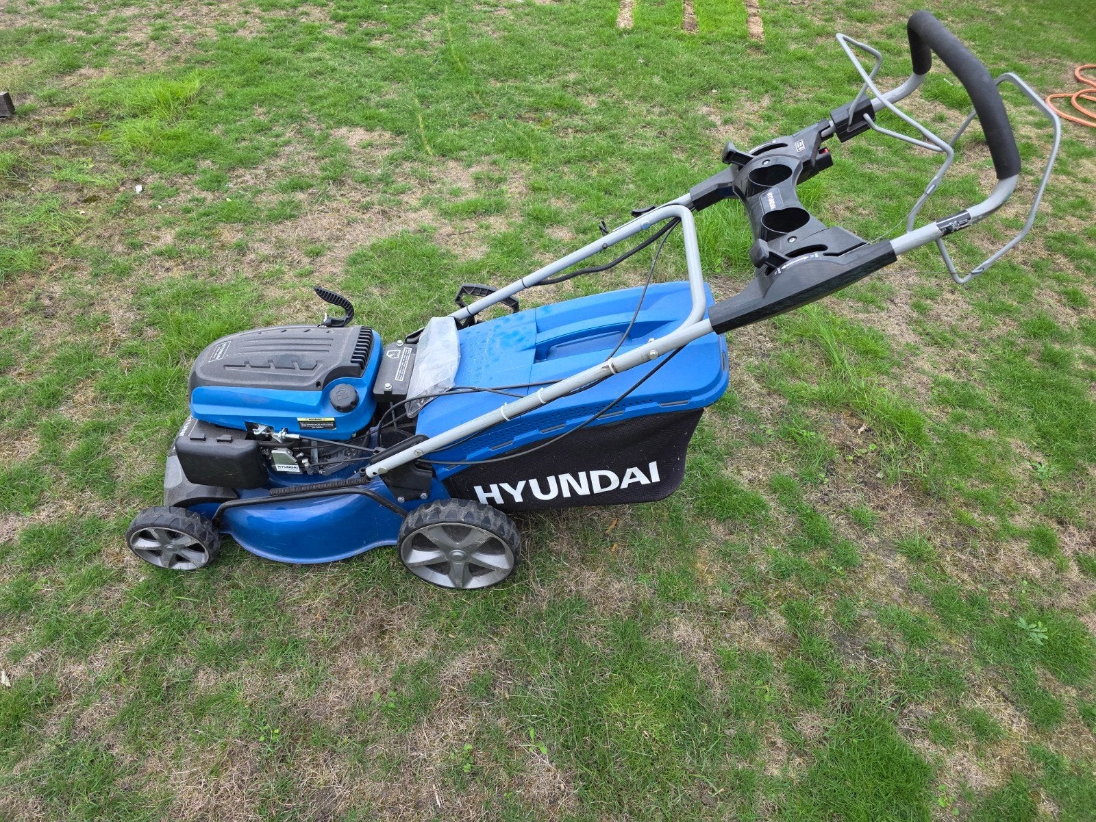 grasmaaier hyundai elektrische start, Tuin en Terras, Ophalen, Elektrische starter, Zo goed als nieuw, Benzine-grasmaaier