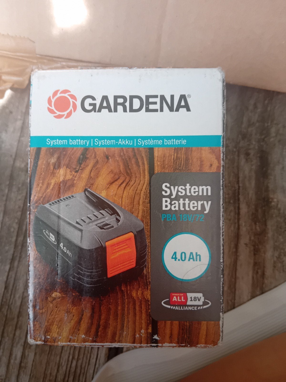 Gardena system battery 4.0, Ophalen