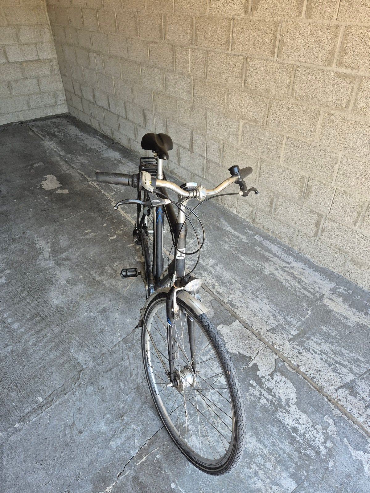 Stadsfiets heren merk norta, Ophalen