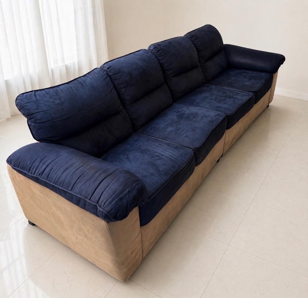 Canapé sofa gratuit 4 places, Enlèvement, Utilisé, Quatre personnes ou plus, Banc droit