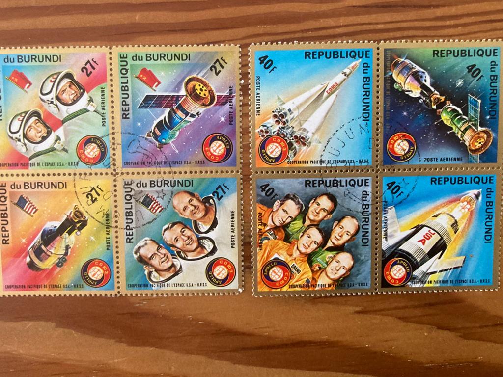 République du Burundi/Astronautes/, Timbres & Monnaies, Timbres | Timbres thématiques, Envoi, Affranchi