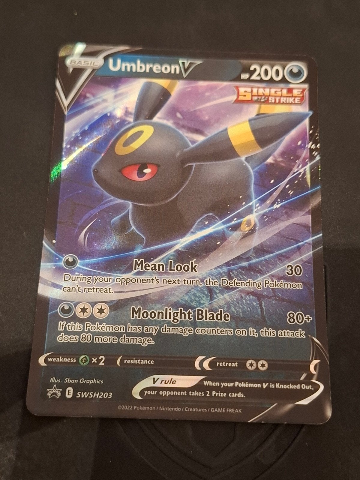 Carte Pokémon - Umbreon V SWSH203 - Black Star Promo (près d, Enlèvement ou Envoi