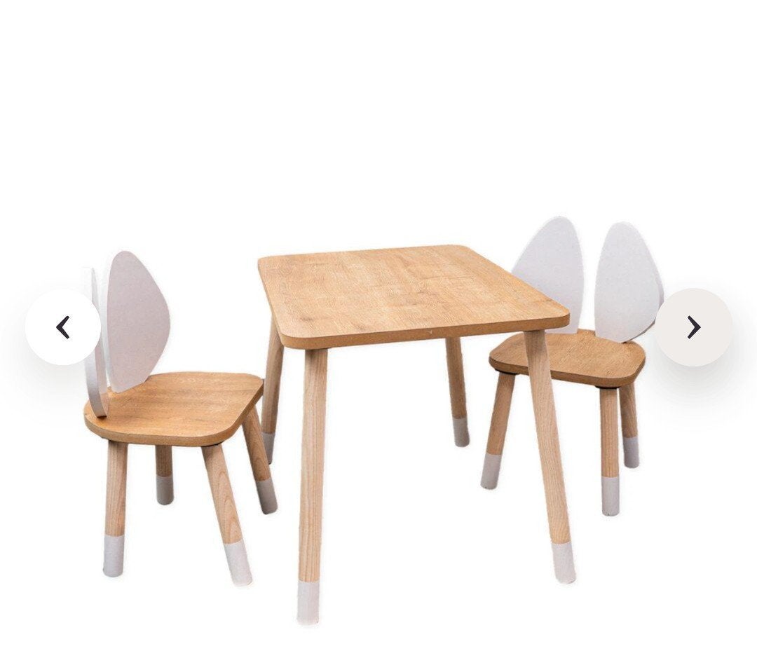 Tafel en stoelen van natuurlijk hout (merk Cosy), Ophalen of Verzenden, Nieuw