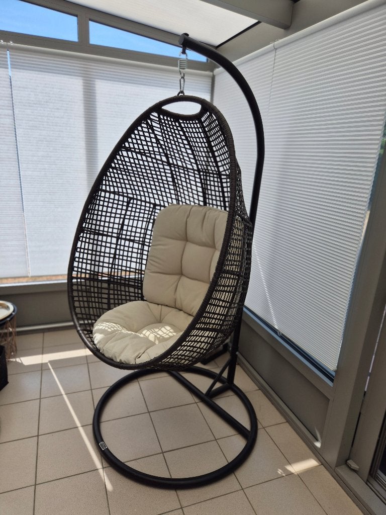 Egg hangstoel, Huis en Inrichting, Ophalen, Zo goed als nieuw, Riet of Rotan