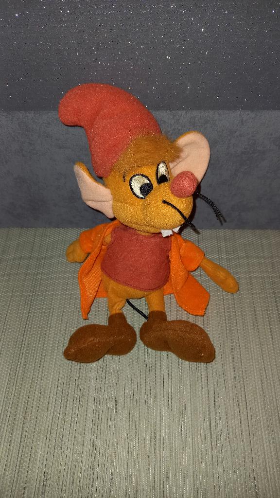 Peluche Jaq, Souris, Disney, Orange, Disney