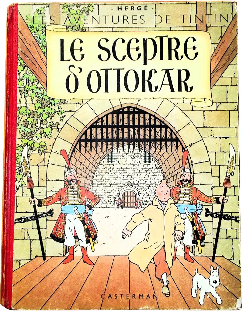 Tintin - Le Sceptre d'Ottokar, Une BD, Enlèvement, Utilisé, HERGE