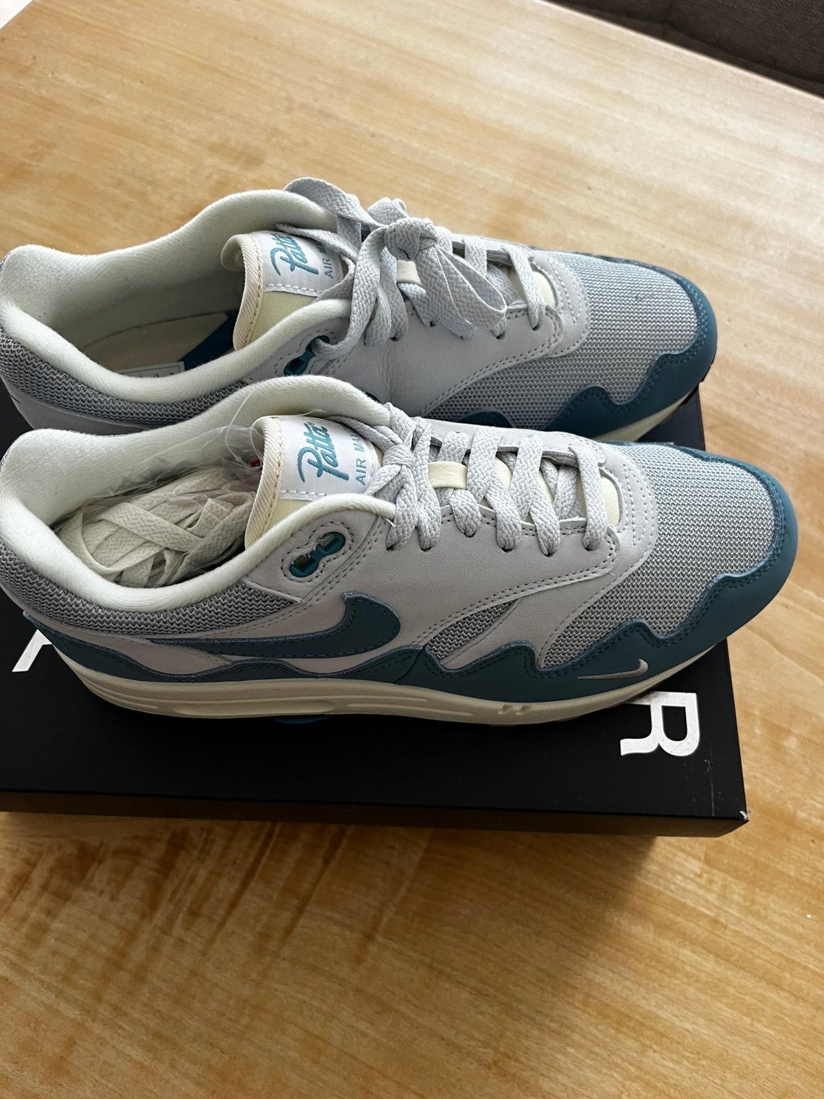 Air max 1 Patta aqua avec bracelet, Neuf, Enlèvement ou Envoi, Bleu, Baskets