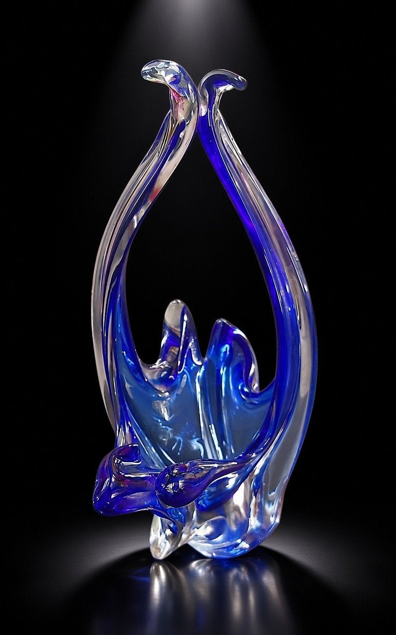 Vase/Flavio Poli (attr.) pour Seguso Vetri., Antiquités & Art, Enlèvement ou Envoi