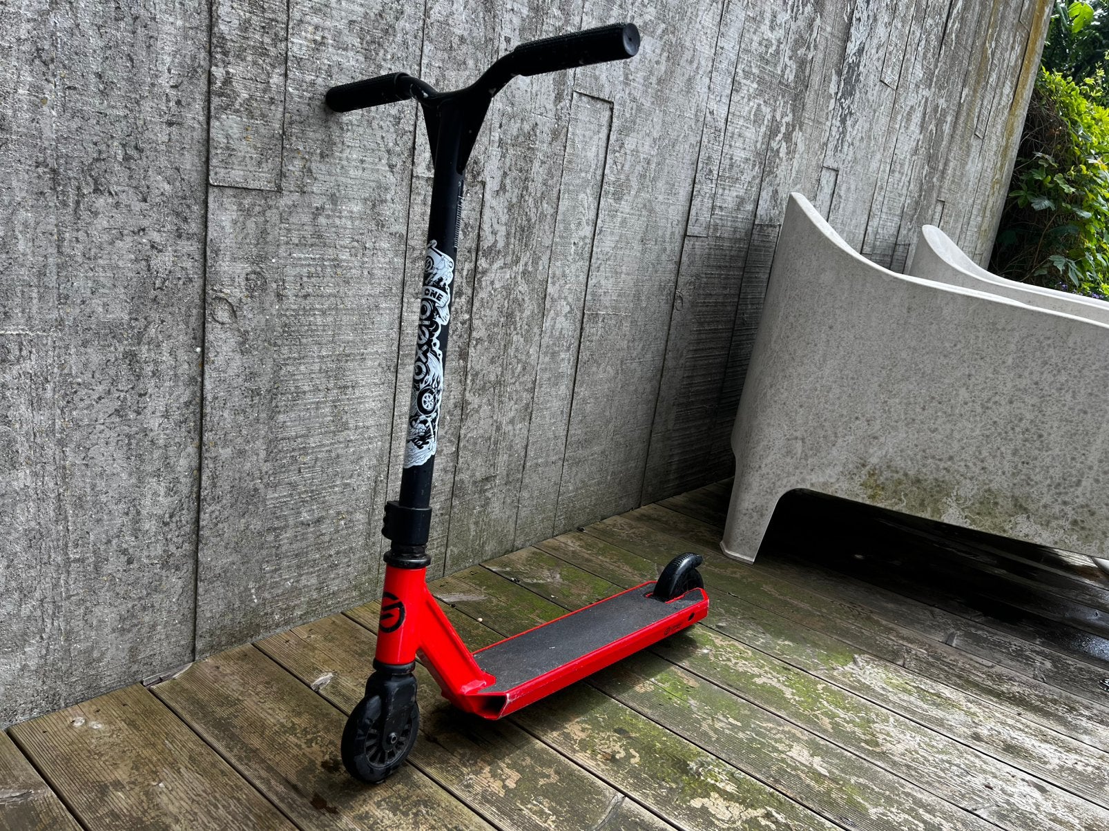 Rode step  Decathlon Oxelo, Fietsen en Brommers, Steps, Ophalen, Gebruikt, Gewone step