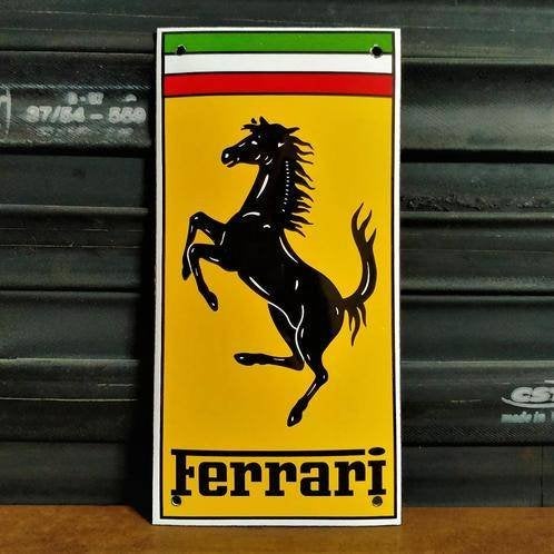 Emaille Schild FERRARI Dealer Reclamebord Italië Vintage Oud, Verzenden, Gebruikt, Reclamebord