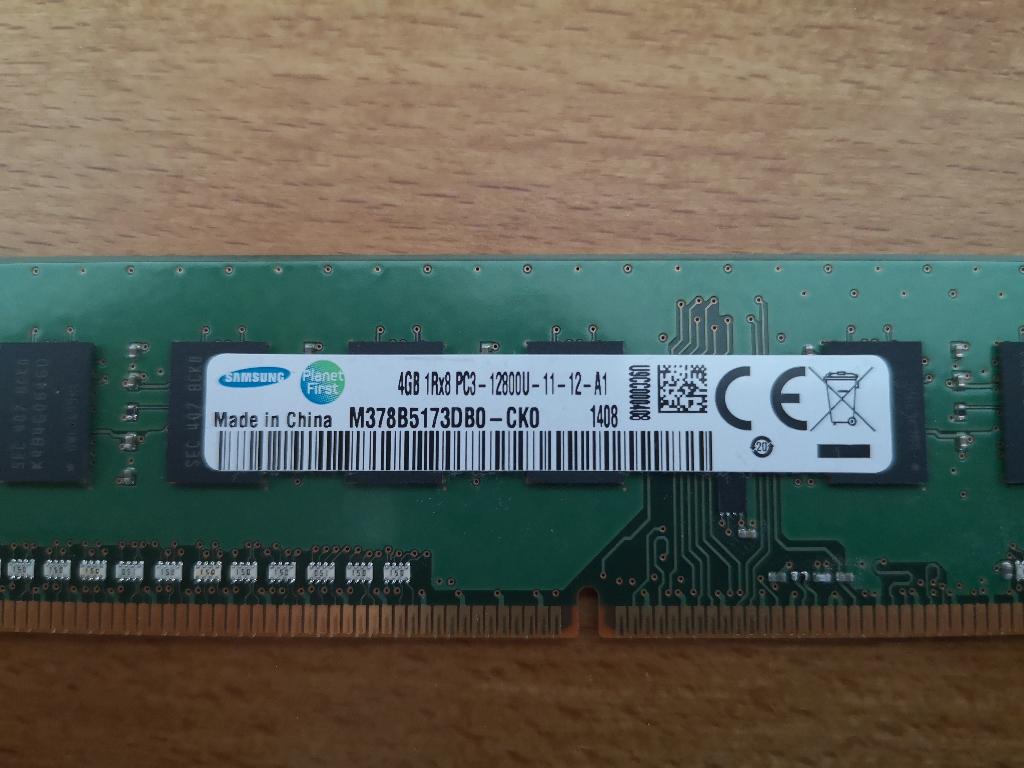 RAM Samsung 4GB PC3 DDR3 12800U 1600MHz, Enlèvement ou Envoi, DDR3, Comme neuf, Desktop