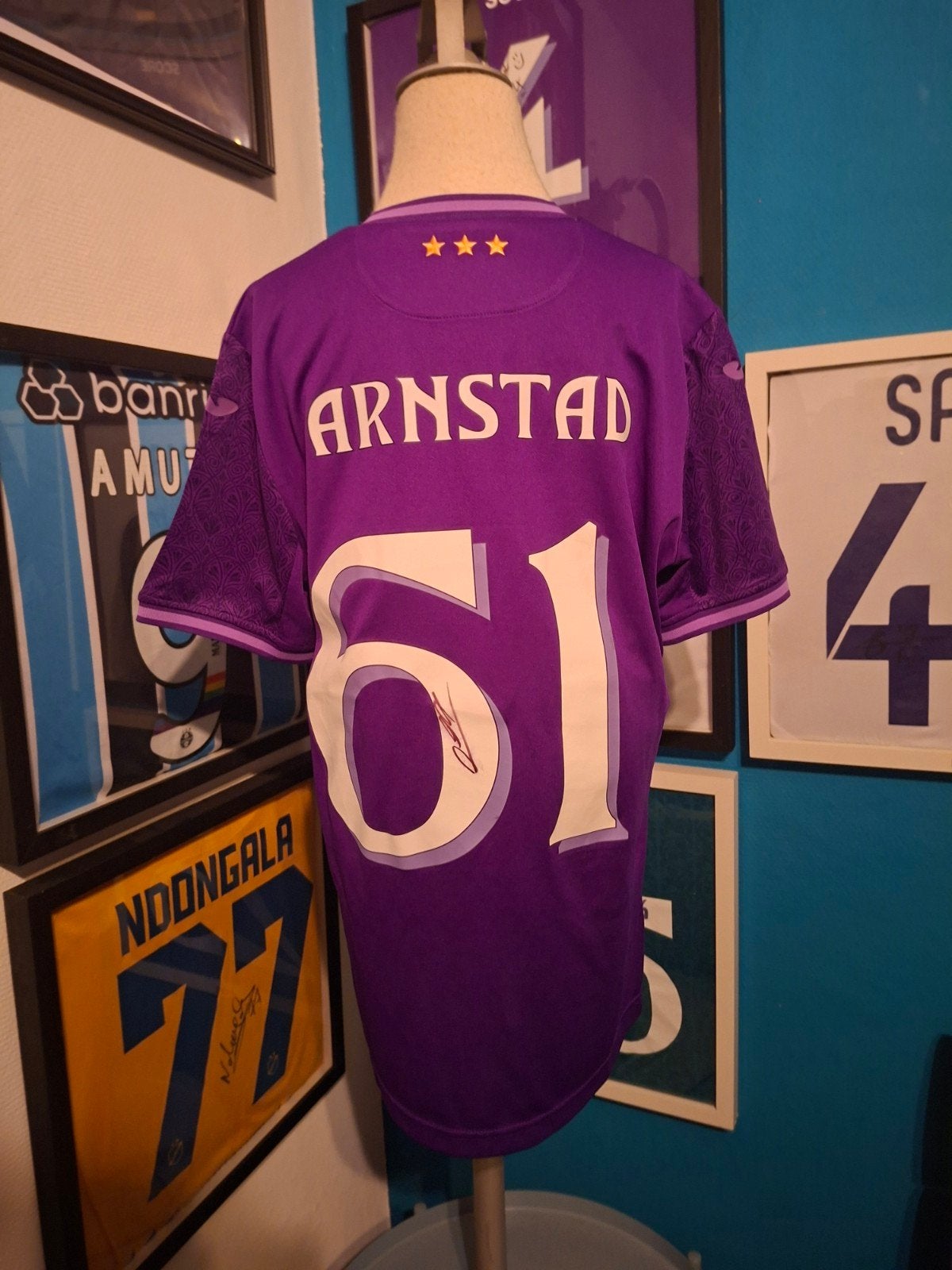 matchworn anderlecht arnstad, Verzamelen, Ophalen of Verzenden, Gebruikt