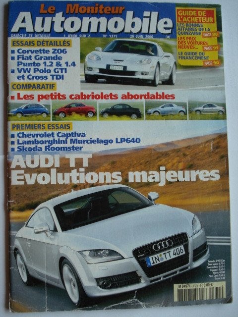 Moniteur de l'Automobile 1371 Corvette Z06 Citroën C3 Plurie, Envoi, Utilisé, Général