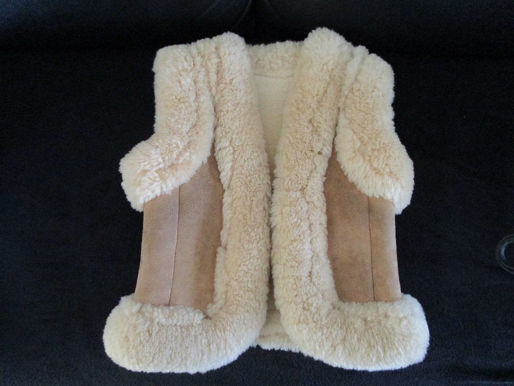 gilet in echte mouton/ omgekeerd schaap, Kinderen en Baby's, Ophalen, Gebruikt, Jongen of Meisje