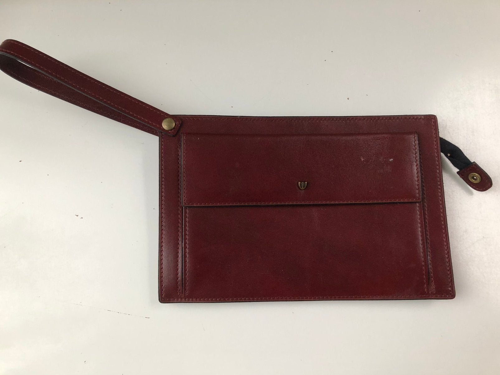 Pierre Waldon bordeaux handtas, Ophalen of Verzenden, Zo goed als nieuw, Overige kleuren, Avondtasje