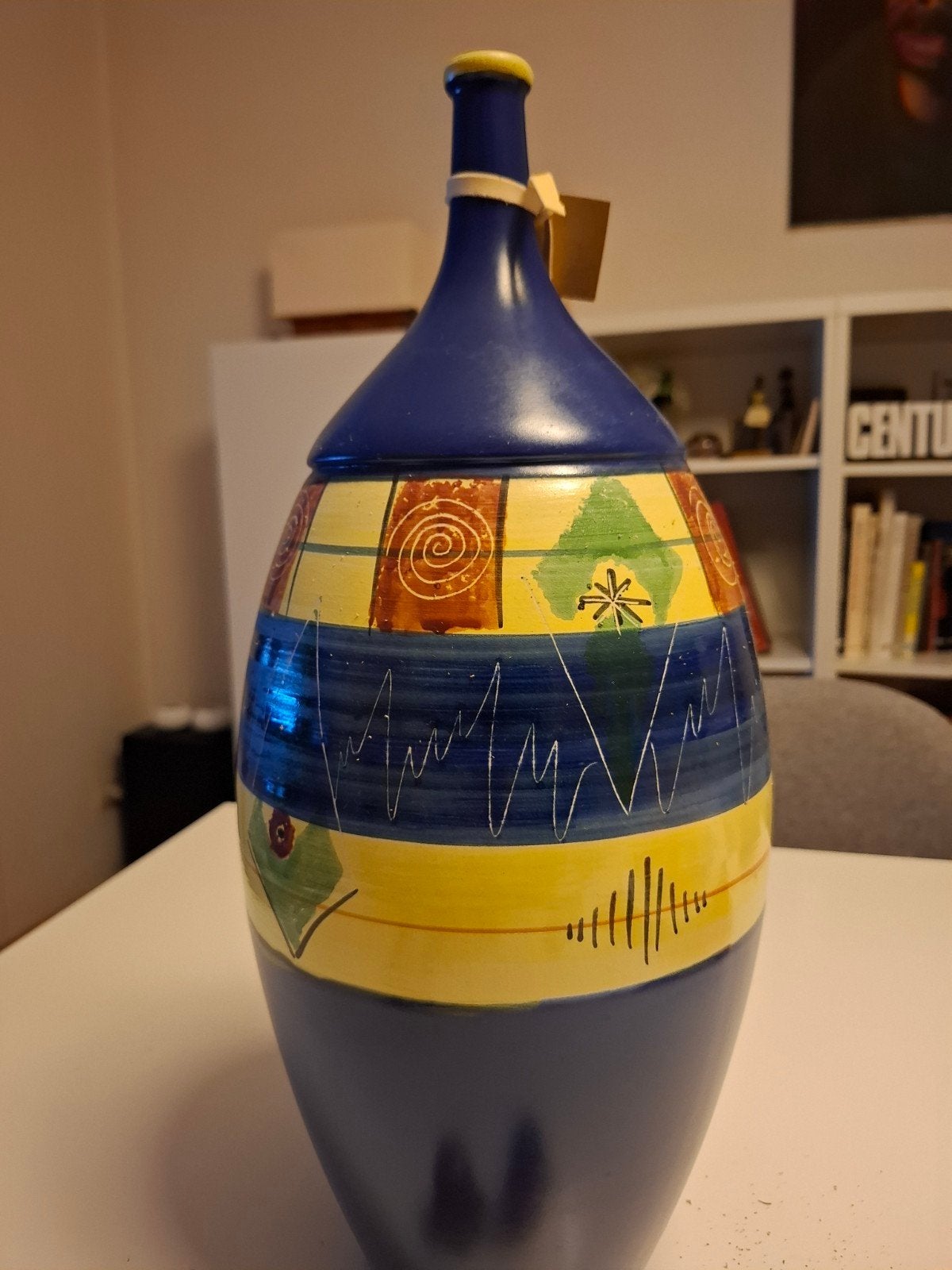 Decoratieve moderne Vaas., Huis en Inrichting, Woonaccessoires | Vazen, Ophalen, Meerkleurig, 47 cm, Nieuw