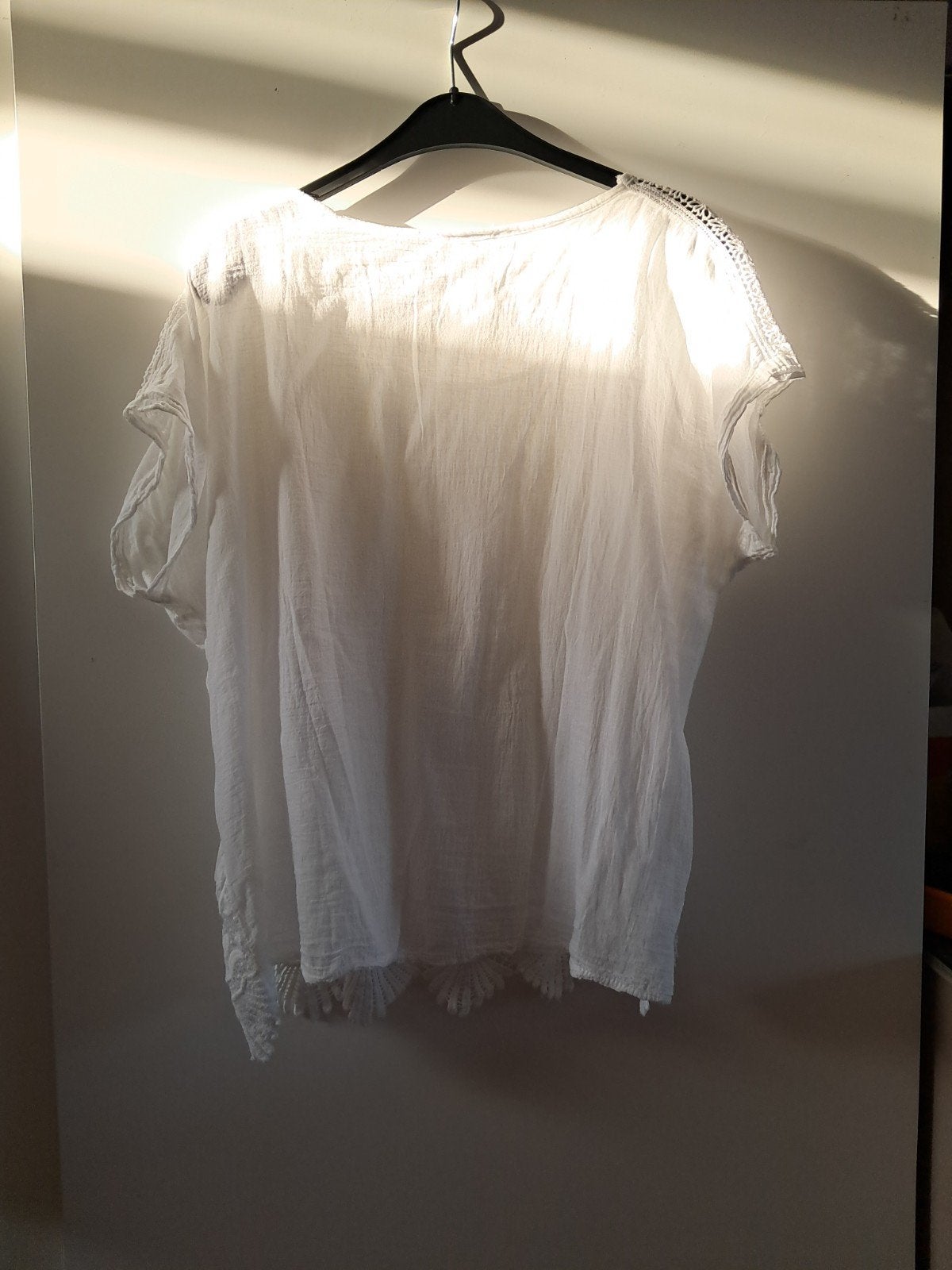 Blouse, Huis en Inrichting, Stoffering | Gordijnen en Lamellen, Ophalen of Verzenden, Wit