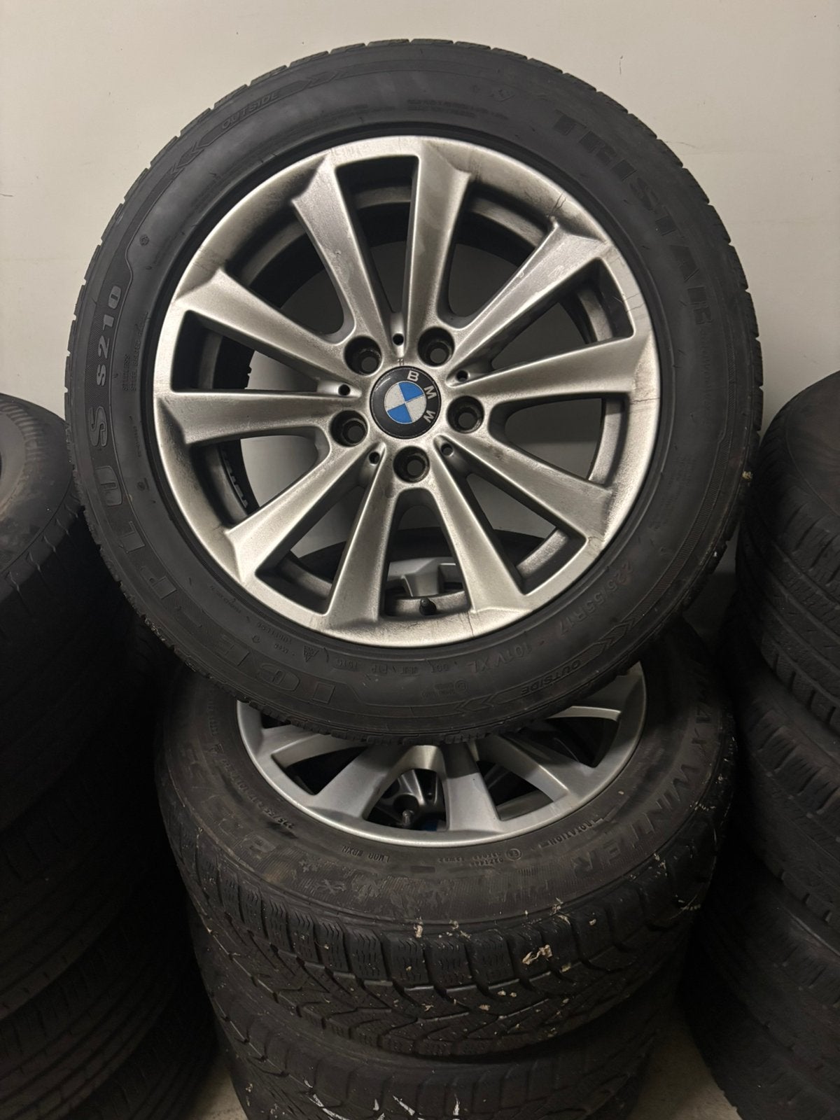 Bmw velgen f10/f11 winterset zeer goede banden 225/55R17, Auto-onderdelen, Ophalen, BMW