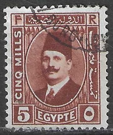 Egypte 1927/1932 - Yvert 122 - Koning Fouad I  (ST), Postzegels en Munten, Verzenden, Egypte, Gestempeld