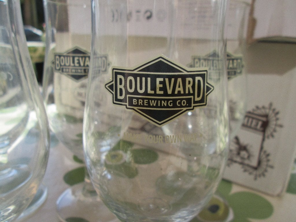 boulevard brewery pinten Duvel moortgat, Verzamelen, Ophalen, Zo goed als nieuw, Glas of Glazen, Duvel