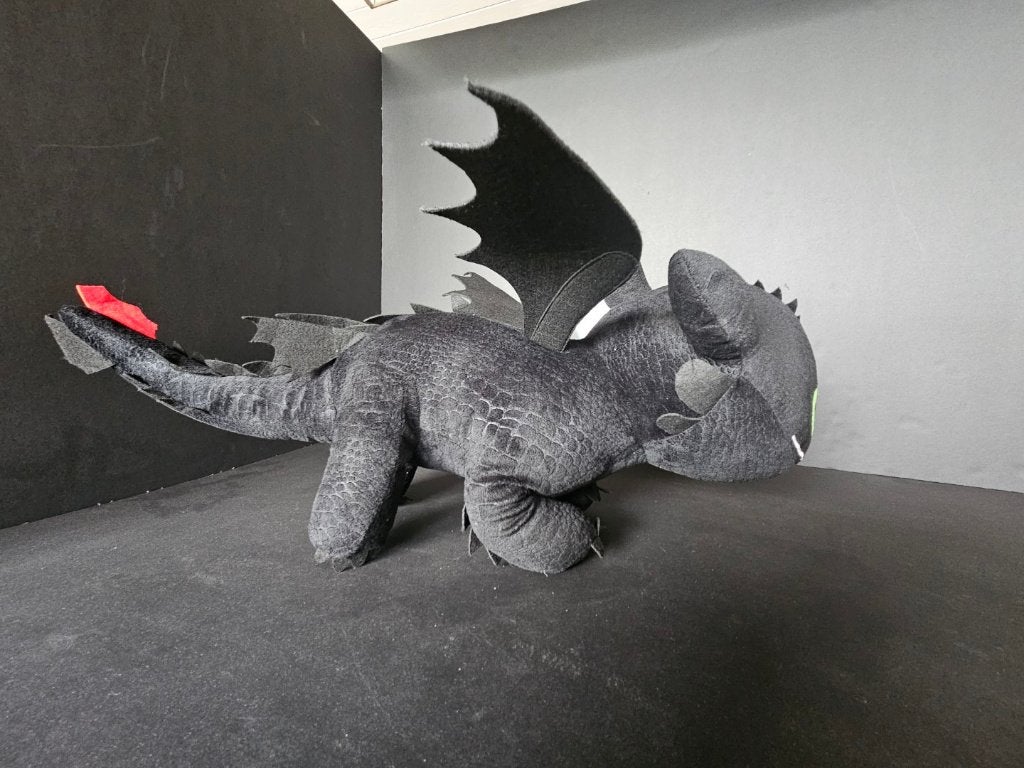 HTTYD How to train your dragon bijtkwijt tandloos knuffel, Overige merken, Handgemaakt, Overige karakters, Overige typen