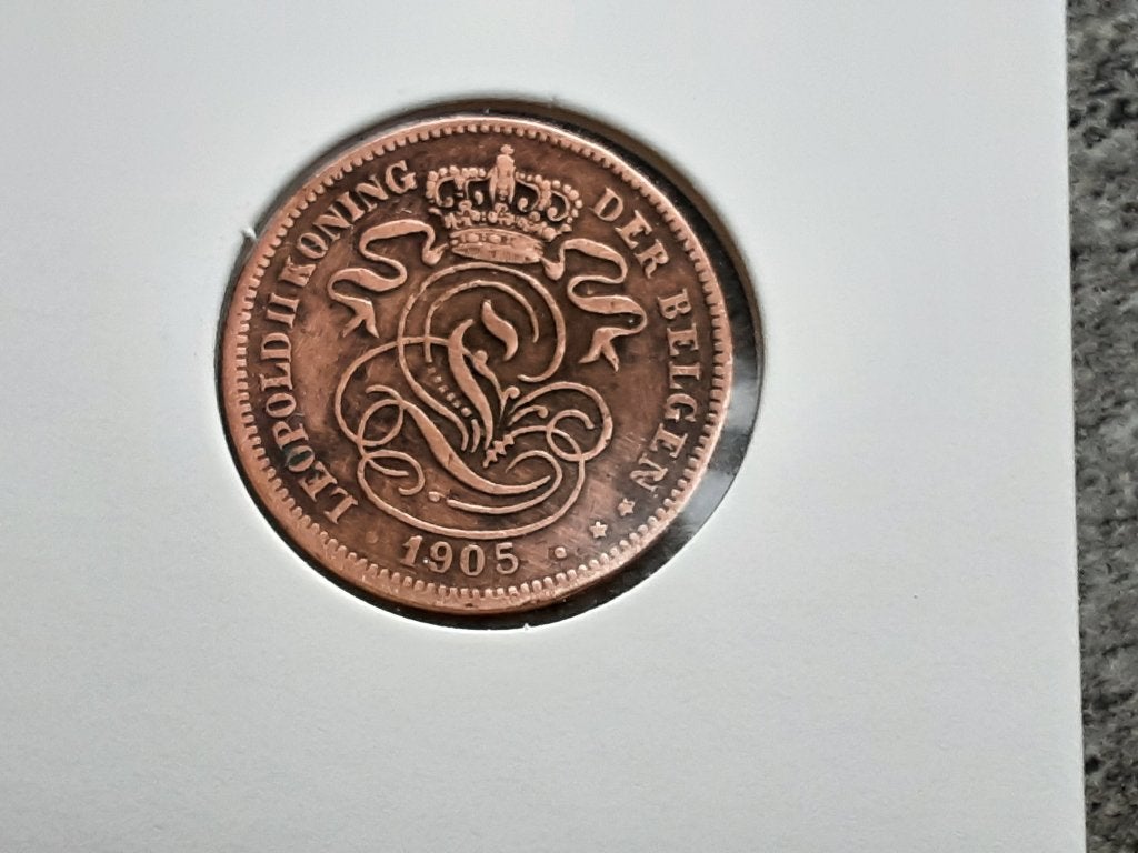 Belgique - 2 cents - 1905 fl. (Ref 014) Livraison gratuite., Enlèvement ou Envoi, Monnaie en vrac