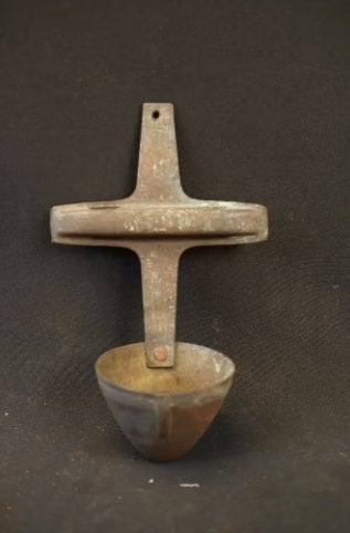 WO1 Britse trench-art wijwatervatje, Verzamelen, Militaria | Algemeen, Ophalen of Verzenden