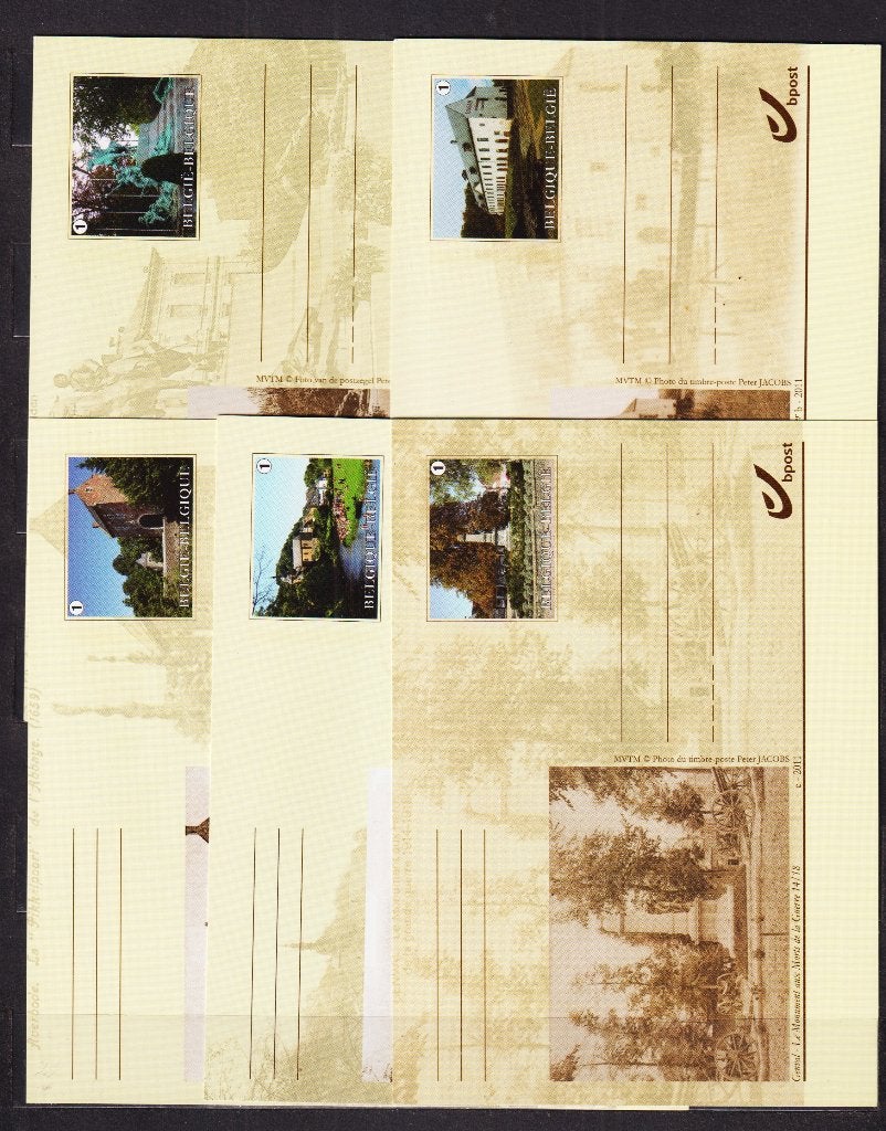 België 2011 Geïllustreerde briefkaarten BK212-BK222 **, Postzegels en Munten, Postzegels | Europa | België, Verzenden, Postfris